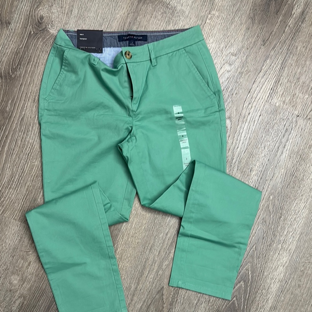 Tommy Hilfiger Women's Green Chinos